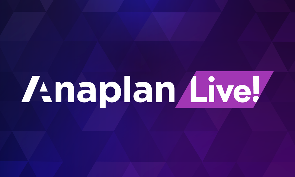 Anaplan Live! on demand: watch and connect!